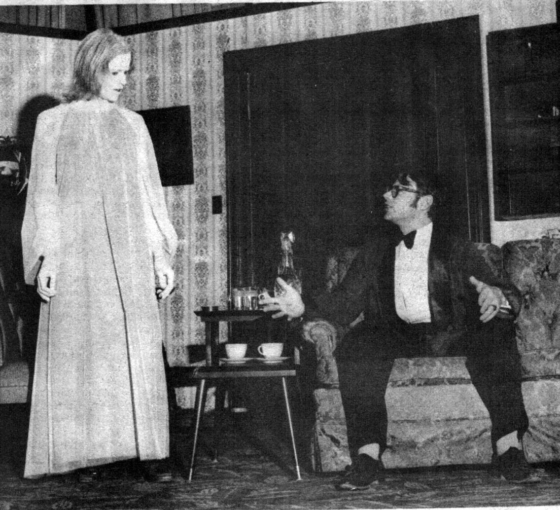 Winston Kinnaird and Barbara Warren in Blithe Spirit 1973